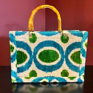 Ayca Design Silk Velvet tote